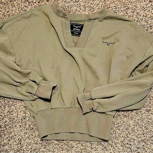 Kimes Ranch Women's Dewey Cropped V-Neck size M